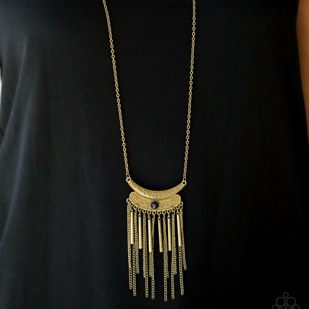 Take Zen Brass Necklace 